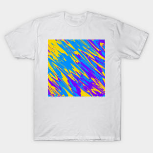 Spray Paint Yellow Blue Purple T-Shirt